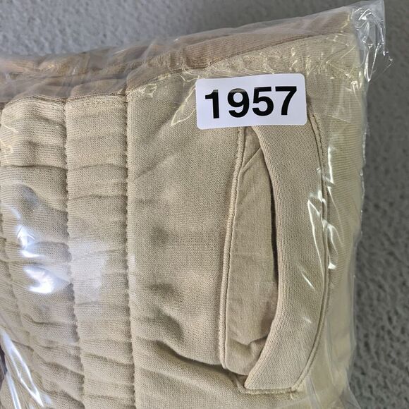 Air Jordan Jumpman Fleece Joggers Womens XL Tan Colorblock 26" Inseam Drawstring - Picture 14 of 14